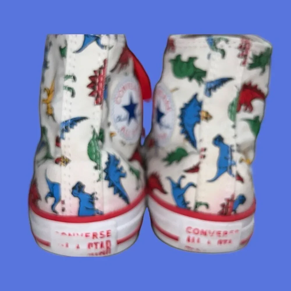 Big Kids Converse Chuck Taylor All Star Dinosaur Canvas Shoes Size 3